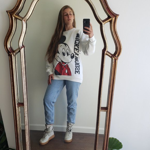 Disney Sweaters - SWAPPED Vintage Mickey Mouse Sweatshirt